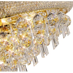 Alexandra Ceiling Pendant Chandelier 13 Light French Gold, Crystal - Gold