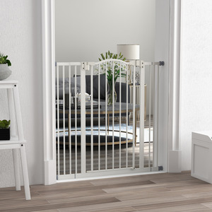 PawHut Adjustable Metal Pet Gate Safety Barrier by PawHut