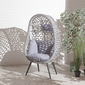 Suntime Single Naples Standing Rattan Chair - Grey by Suntime