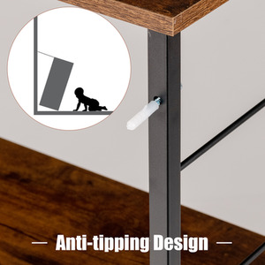 Costway Multipurpose Storage Cabinet-Black - Black by Costway