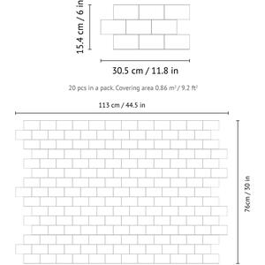 Glossy 3D Tile Stickers by WALPLUS