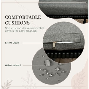 Outsunny Space-saving Design Rattan Cube Dining Sets - Black by Outsunny