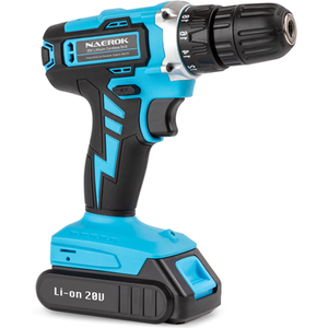 Cordless Drill 20V Li-Ion Battery Electric Screwdriver - Blue by Naerok