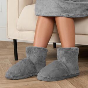 Microwavable Faux Fur Boot Slippers by OHS