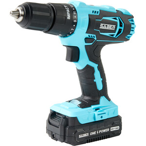 Saber 18V One Battery Combi Drill Kit - Blue by Saber