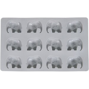 Summer Dreamin Elephant Ice Cube Tray - Grey