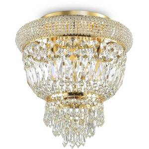 Dubai 3 Light Ceiling Light Chandelier Brass, E14 - Brass