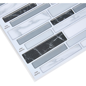 10Pcs Marble Effect Tile Stickers by Livingandhome