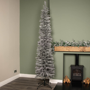 8ft Grey Pencil Christmas Tree With 460 Tips - Grey by Samuel Alexander