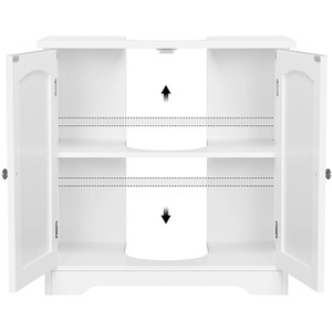Yaheetech Bathroom Cabinet Under Sink Cabinet - White by Yaheetech