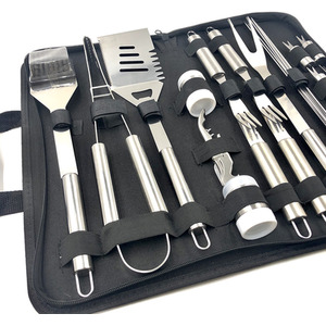 20-Piece Stainless Steel Barbecue Tool Set - 20-Piece Stainless Steel Barbecue Tool Set