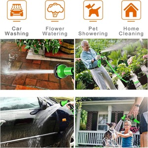 Garden Expanding Magic Hose Flexible Durable Water Pipe - Blue / 50ft by Shatchi