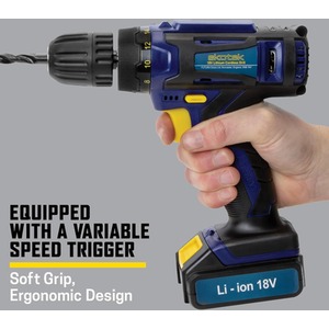 54 Piece Cordless Drill Set - Blue