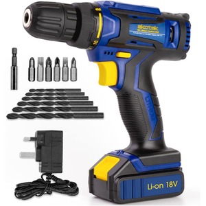 54 Piece Cordless Drill Set - Blue