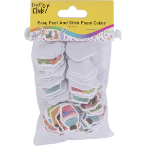 Easy Peel and Stick Foam Stickers - Multicolour / Sweets Cakes