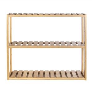 Natural 3 Tier Bamboo Shelves - Wood by Maison & White