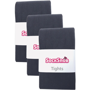 3 Pair Coloured Opaque 80 Denier Plain Block Colour Tights by Sock Snob