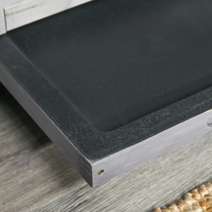 PawHut Two-Tier Wooden Pet Hutch with Wheels, Run - Grey by PawHut