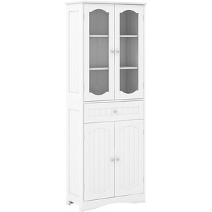 160cm Tall Bathroom Storage Cabinet - White by Costway