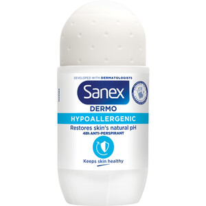 Sanex Dermo Hypoallergenic Anti-Perspirant Roll-On 50ml - White by Sanex