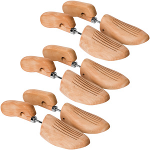 Shoe Stretcher 3 Pairs - Brown / 46-48 by tectake