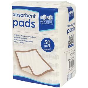 Disposable Puppy Training Pads - 45cm x 60cm - White / 200 by Harbour Housewares