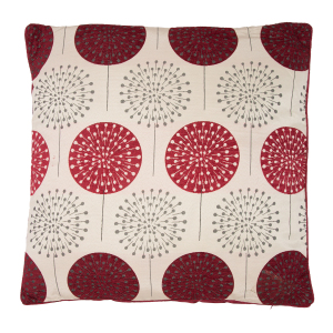 Dandy Chenille Cushion - Red / 60cm by Divante