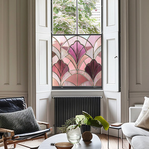 Acciano Art Deco Stained Glass Window Film by Creative Printing Solutions