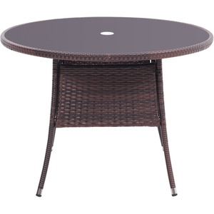 Rattan Dressing Garden Coffee Table - Brown / 20.1kg by Livingandhome