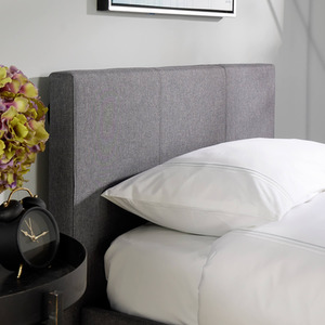 Home Source Endura End Lift Ottoman Grey Bedframe - Grey / Single by Home Source