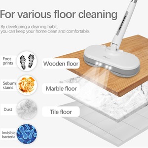 Alivio Wireless Electric Mop Powerful Spin Head 150 rpm - Grey by Alivio