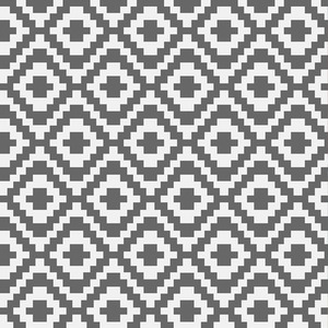 Outdoor Rug for Garden, Decking and Patio - Waterproof - Grey Geometric by Valiant