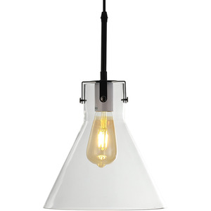 Creative Glass Single Light Pendant Light - Black by Livingandhome