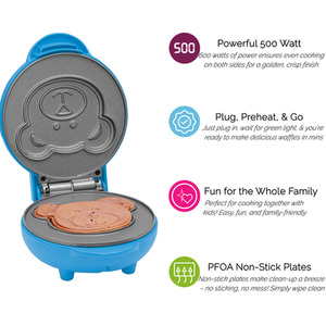 Innoteck Mini Waffle Snack Maker 550W by Innoteck