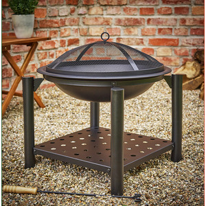 Black Fire Pit Heater - Black
