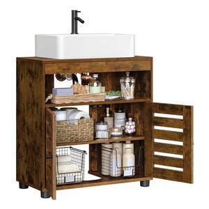 Rustic Under Sink Bathroom Storage Cabinet - Bronze by VASAGLE
