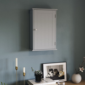 Grey Priano Wall Cabinet - Grey by Vida Designs