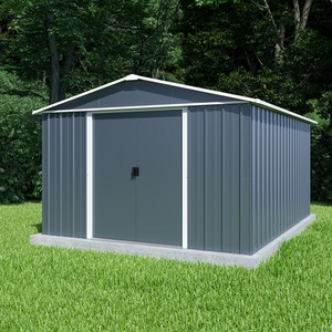Yardmaster Castleton Metal Shed - Anthracite / 396cm by Yardmaster