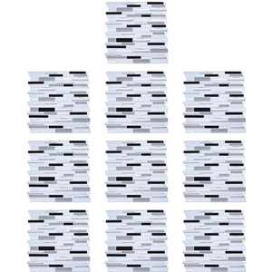 10Pcs Marble Effect Tile Stickers by Livingandhome