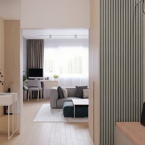 Wooden Slatted 3D Acoustic Wall Panelling by Home Treats