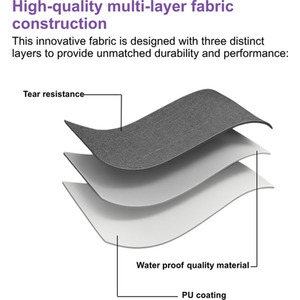 Heavy Duty Waterproof UV Outdoor BBQ Grill Protective Cover - Grey / 4 Burner by Home Source