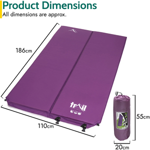 Double Self Inflate Camping Mat 5cm by Trail