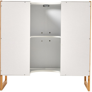 Dual-door Under Sink Cabinet - White by lifeideas