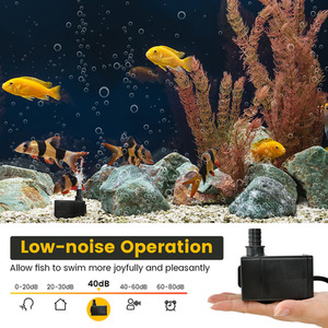 Submersible Pump Fountain Water Pump with 2.2M High Lift - Black by Costway
