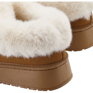 Enclosed Wool Slippers with Non-Slip Sole by komore