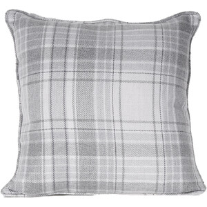Hatfield Check Cushion - Grey by Divante