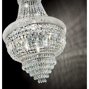 Dubai Indoor Ceiling Chandelier Pendant Lamp 24 Lights Chrome, E14 - Chrome