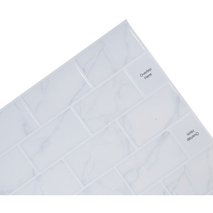 10Pcs Marble Effect Tile Stickers by Livingandhome