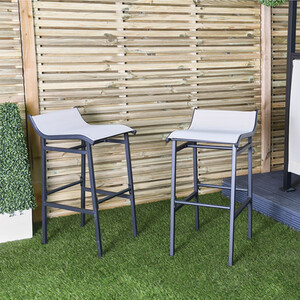 Bar Gazebo & Two Chairs - Cream