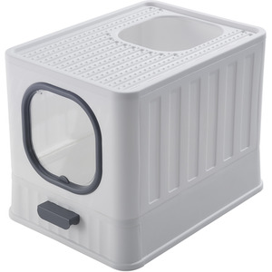 Kidkid Folding Enclosed Cat Litter Box with Scoop by Kidkid